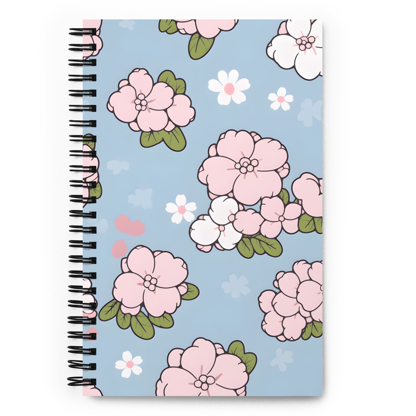 Kawaii Pastel Flower Doodle Notebook