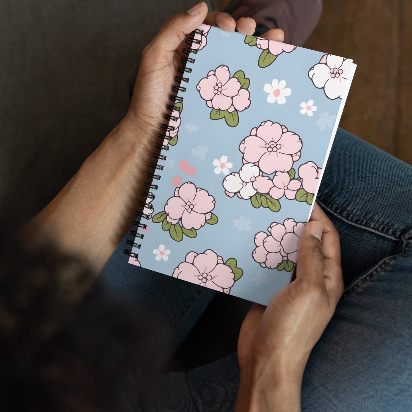 Kawaii Pastel Flower Doodle Notebook