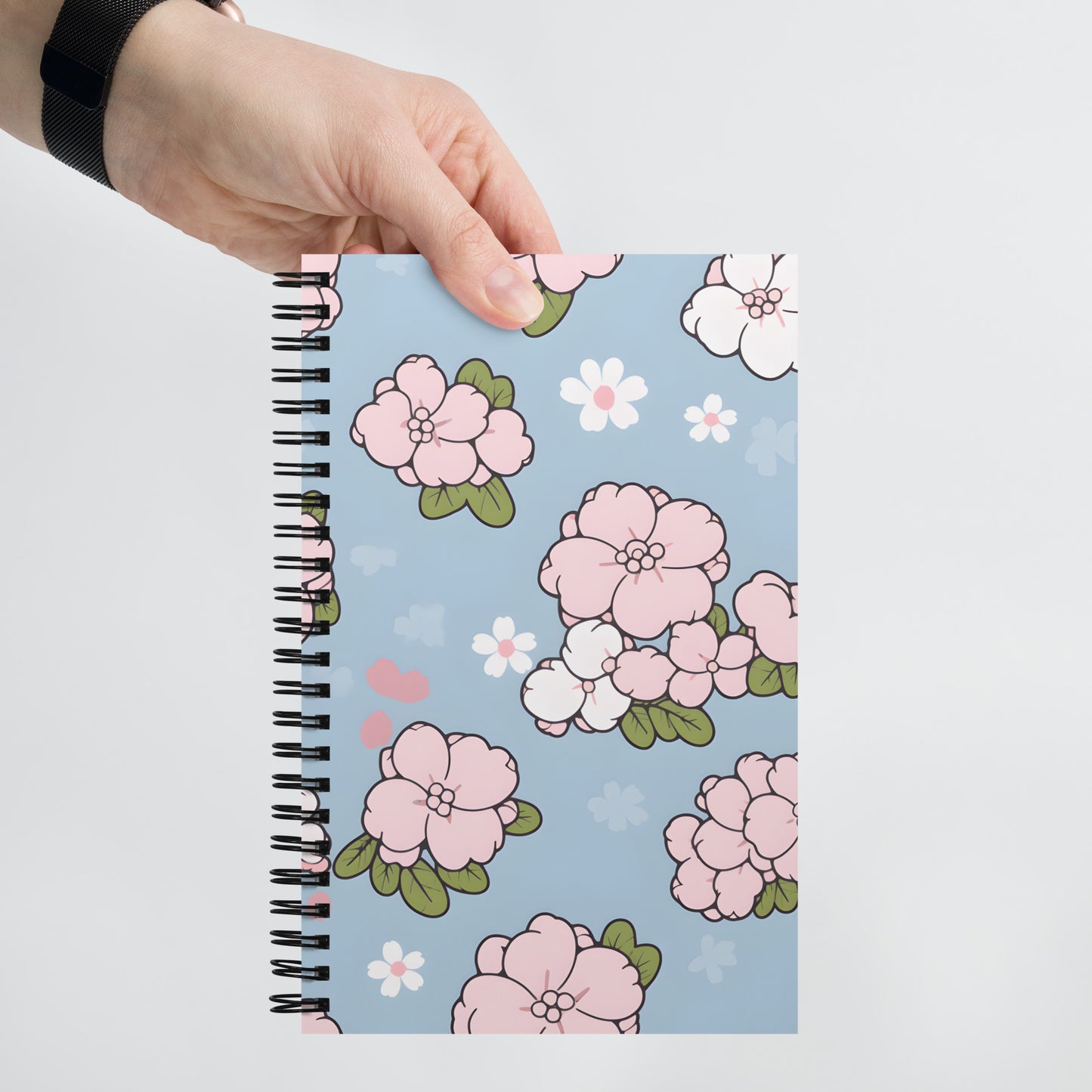 Kawaii Pastel Flower Doodle Notebook