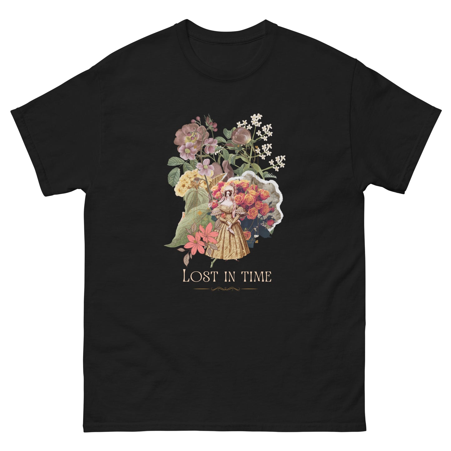 Beautiful Vintage Flowers Collage Lost In Time Shirt