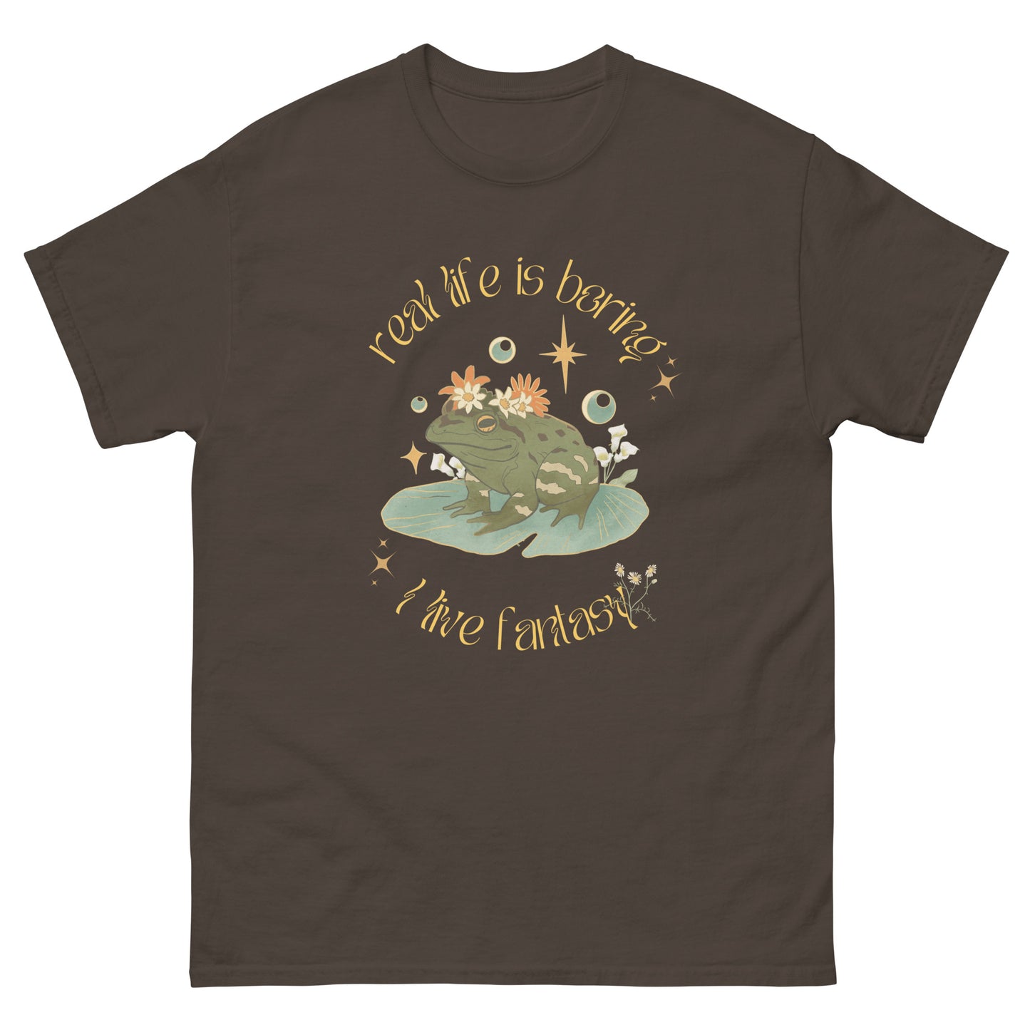 Beautiful Magical Frog Wizard  I Live Fantasy Shirt