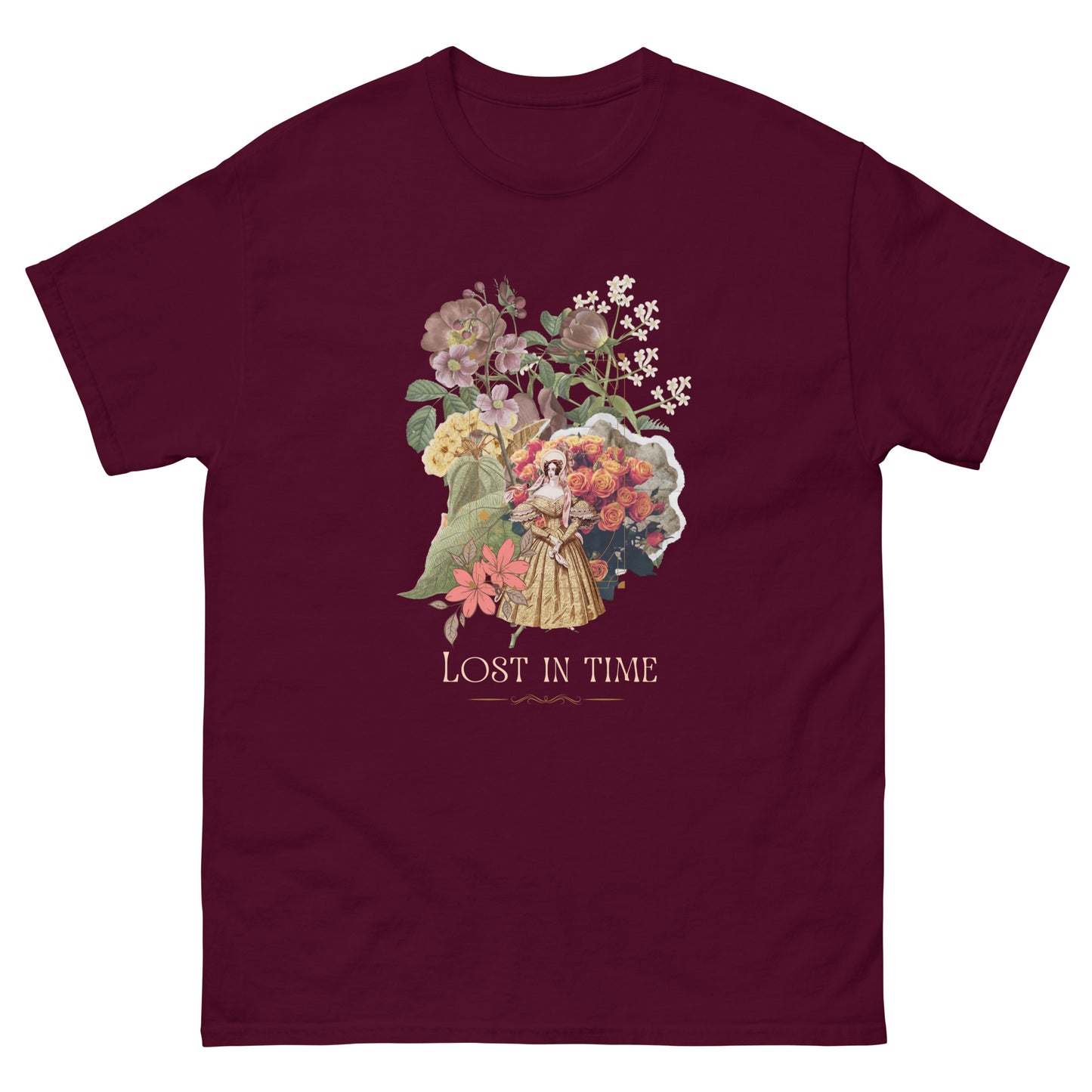 Beautiful Vintage Flowers Collage Lost In Time Shirt