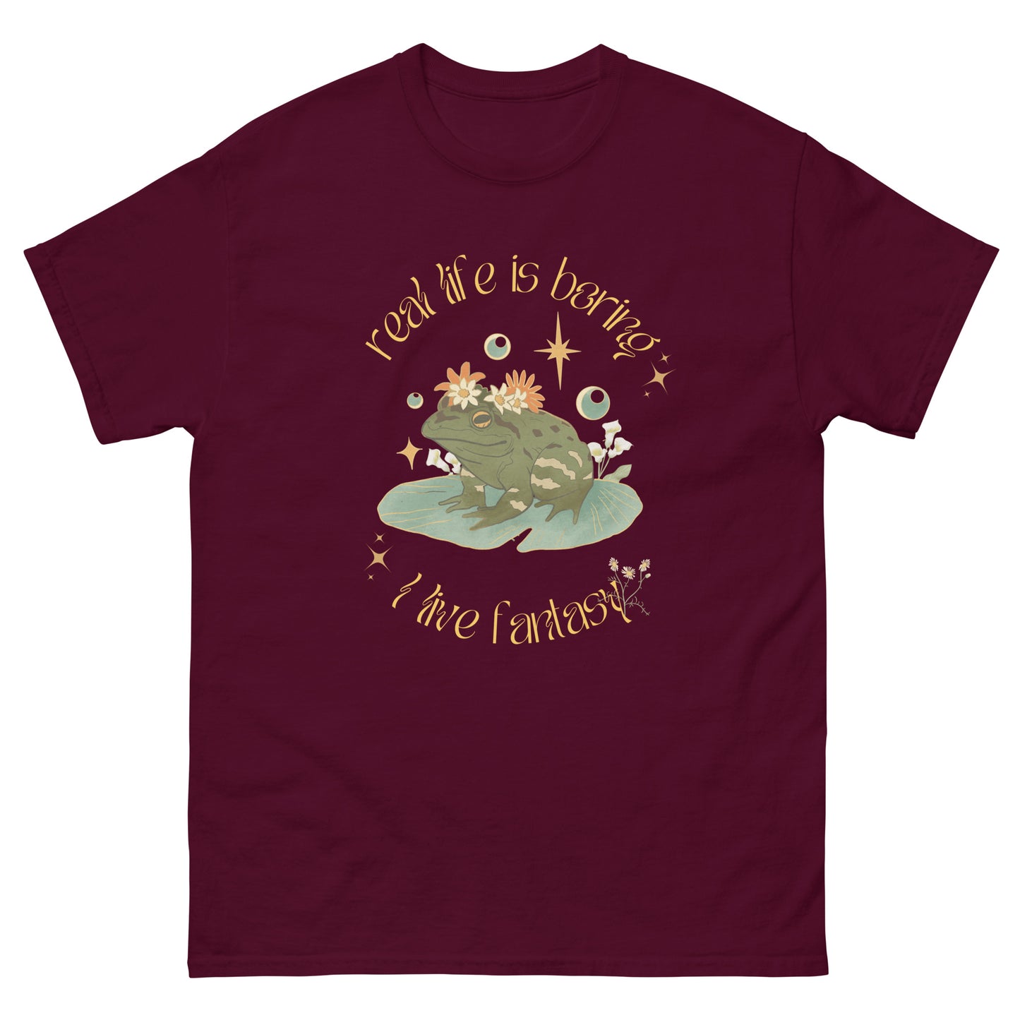 Beautiful Magical Frog Wizard  I Live Fantasy Shirt