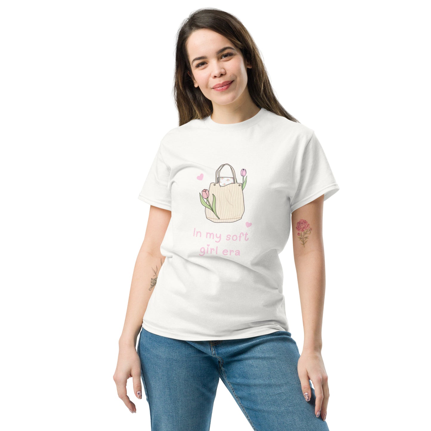 Adorable Soft Girl T shirt Pink Flowers Aesthetic