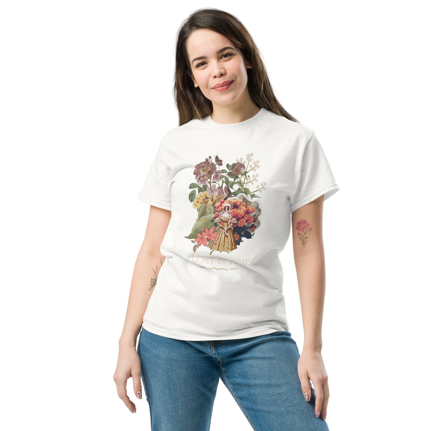 Beautiful Vintage Flowers Collage Lost In Time Shirt