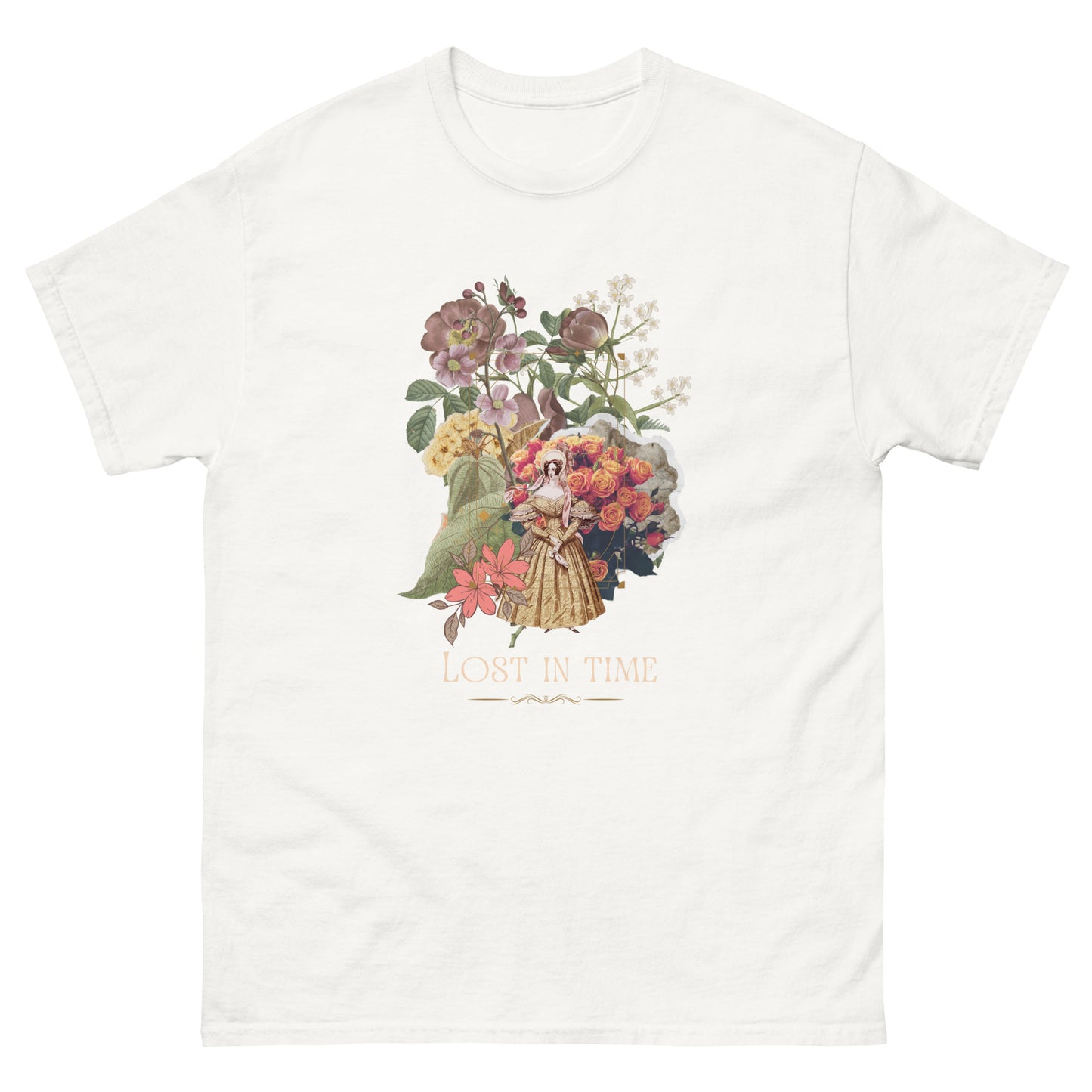 Beautiful Vintage Flowers Collage Lost In Time Shirt