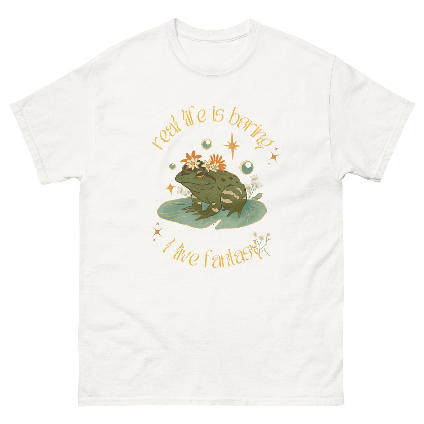 Beautiful Magical Frog Wizard  I Live Fantasy Shirt